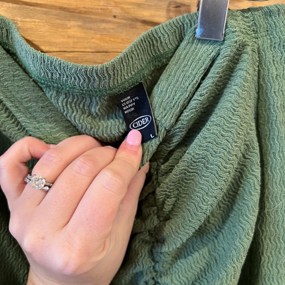 Cider Texture Midi Drawstring Skirt - image 5